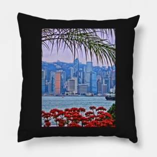 Victoria Harbour, Hong Kong Pillow