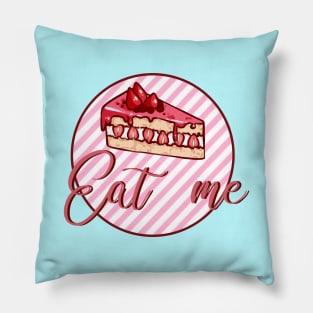 "Eat me" cute print Pillow