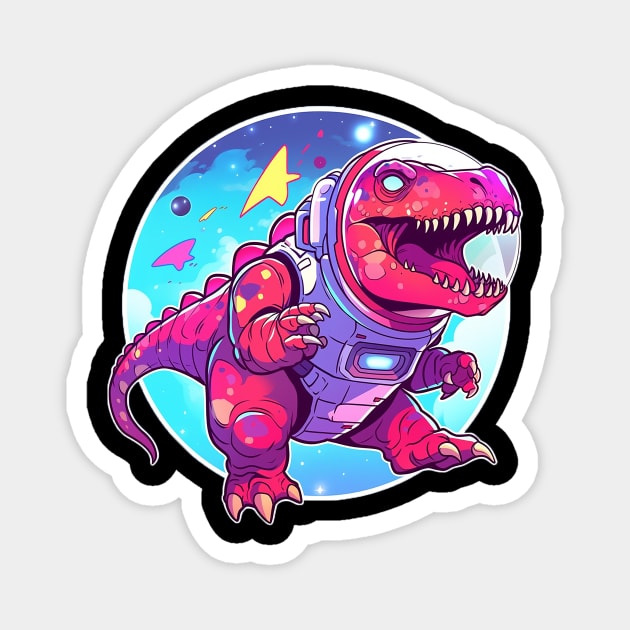 space dino Magnet by piratesnow