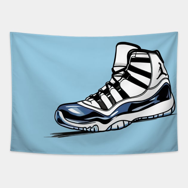 AJ 11s Tapestry by Buff Geeks Art