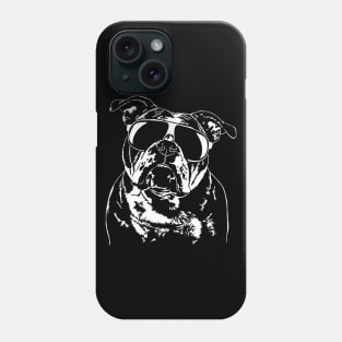 Cool Old English Bulldog with sunglasses Phone Case