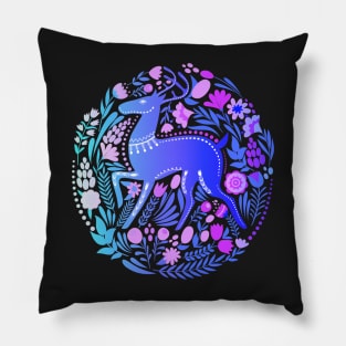 Deer Forest Animal Design Pillow