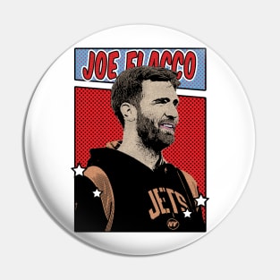Joe Flacco Pop Art Comic Style Pin