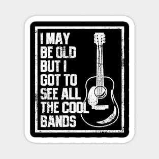 Guitar Band Guitarist Vintage Magnet