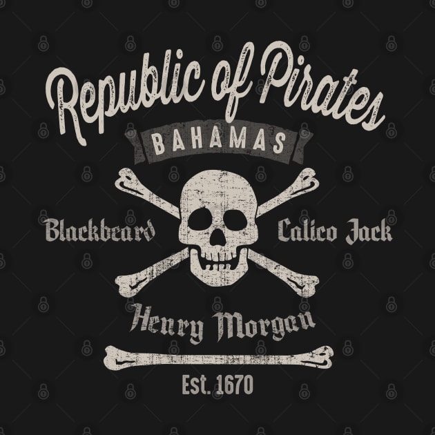 Republic Of Pirates Nassau Cool Vintage by Designkix