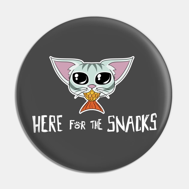 Kitten Snack Time Pin by Dustinart