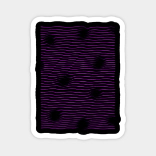 Trippy Purple Waves Magnet