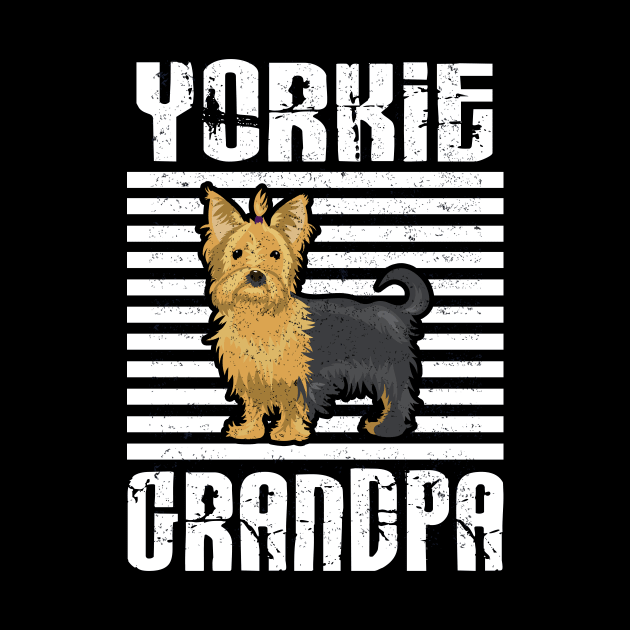 Yorkie Grandpa Proud Dogs by aaltadel