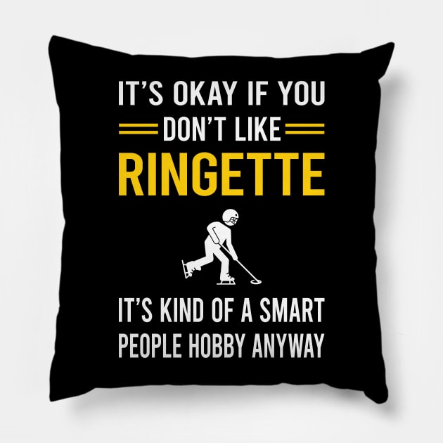 Smart People Hobby Ringette Pillow by Good Day