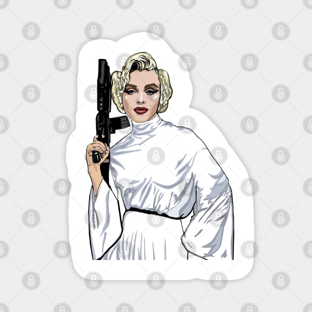 Princess Marilyn Monroe Organa Magnet by FanboyMuseum