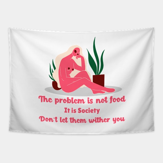 The problem is not  food Tapestry by YaiVargas