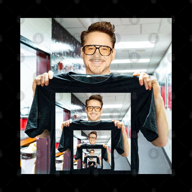 The same Robert Downey Jr pic photoshopped everywhere 5 - inception by Lukasking Tees