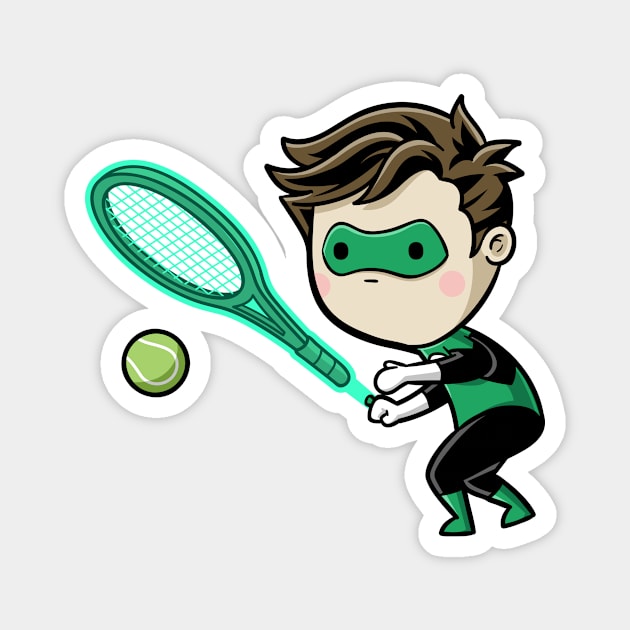 Sporty Buddy - Tennis Magnet by flyingmouse365