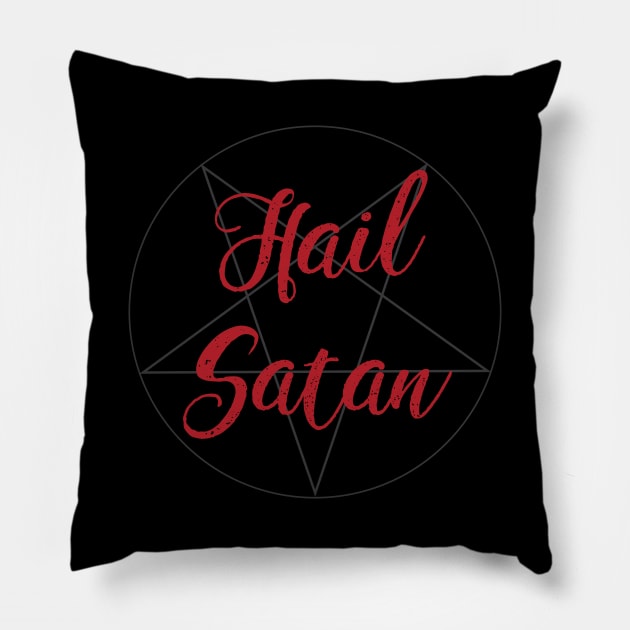 Hail Satan Pillow by Gone Designs