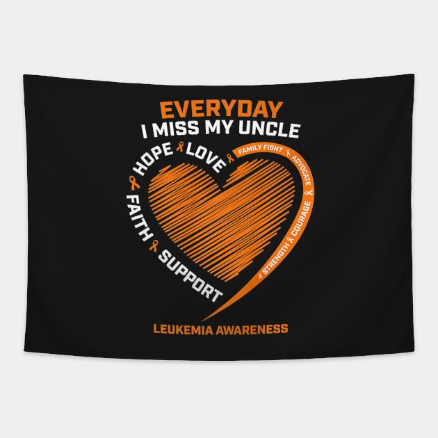 In Remembrance Loving Memory Of My Uncle Leukemia Awareness Tapestry by CarolIrvine