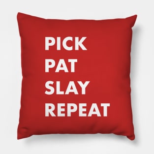 pick pat repeat Pillow