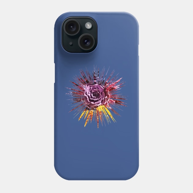 Bursting Purple Rose Phone Case by Klssaginaw