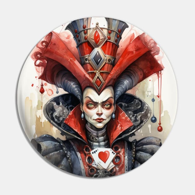 Queen of Hearts Pin by tfortwo