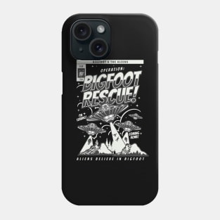 Bigfoot And Aliens Comics Phone Case