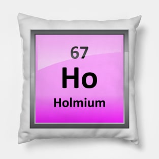 Holmium or Ho Periodic Table Element Symbol Pillow