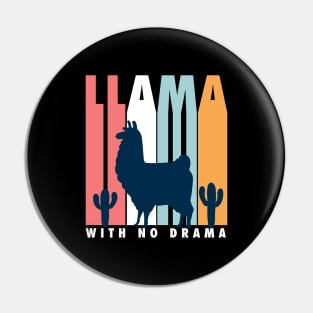 LLama With No Drama Pin