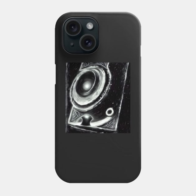 Alien Arcane Aesthic AiArt Void Aperture Phone Case by Swabcraft