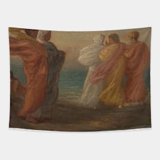 The Music Party by Elihu Vedder Tapestry