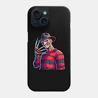 Freddy Krueger - Cartoon Horror Icon 8-Bit Design Phone Case