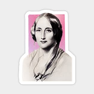 English Novelist Elizabeth Gaskell illustration Magnet