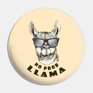 No Prob llama Pin