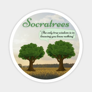 Socratrees - Funny Philosophy Pun Magnet