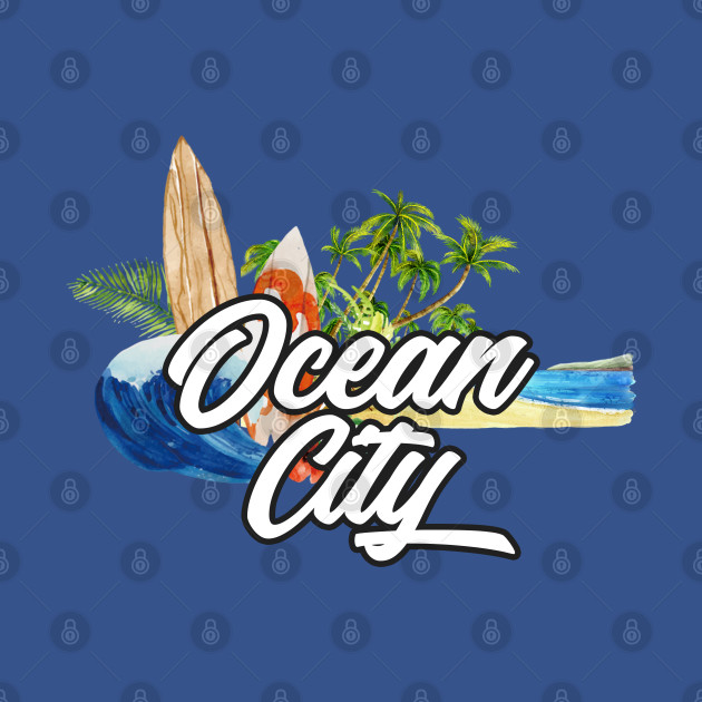 Ocean city surf. Ocean city trip - Ocean City - T-Shirt