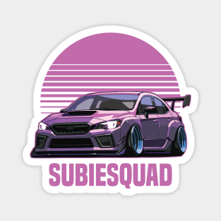 Subaru WRX STI Car Art - Impreza Widebody Modified JDM Sports Car Magnet