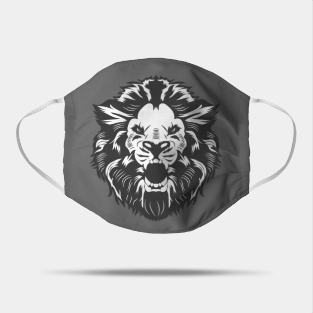 Lion Head Tatto Art Big Cat Mask Teepublic Au