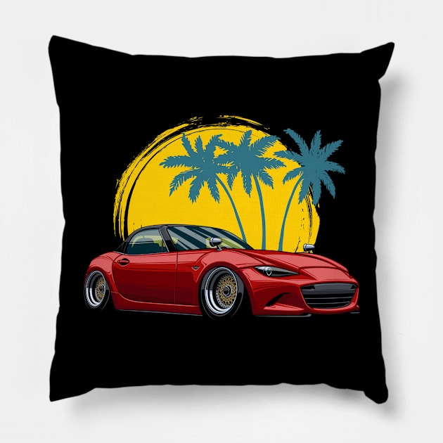 MX5 Miata Pillow by Markaryan