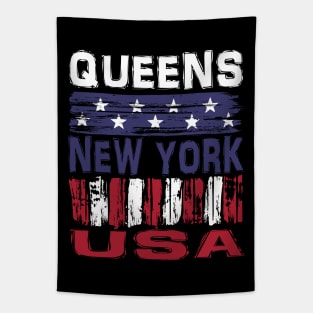 Queens New York USA T-Shirt Tapestry