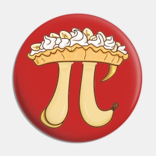 Banana Cream Pie Pi Day Pin