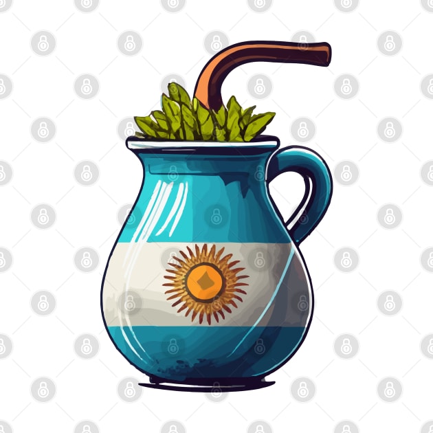 Yerba Mate Argentina Flag by MonkaGraphics