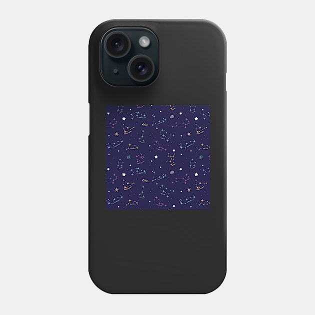 Zodiac Signs Pattern Constellation Phone Case by markz66