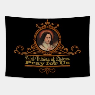 St Therese of Lisieux Little Flower Rose Catholic Saint Tapestry