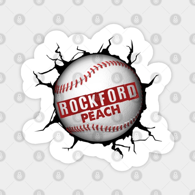 Rockford Baseball 0523 Magnet by Tekad Rasa