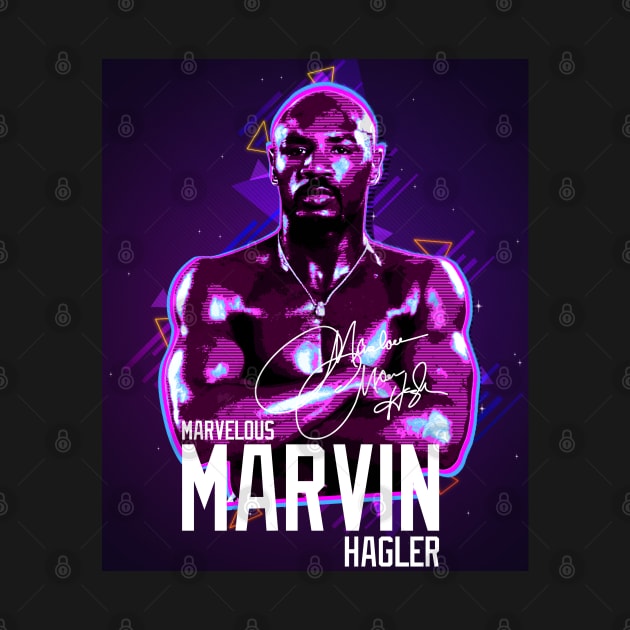 Marvelous Marvin Hagler Boxing Legend Signature Vintage Retro 80s 90s Bootleg Rap Style by CarDE