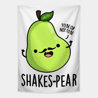 Shakes-pear Cute Pear Fruit Pun Tapestry