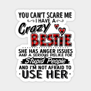 Crazy Bestie Bestfriend awesome gift Magnet