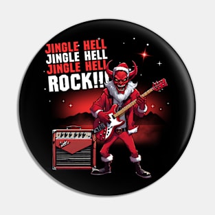 Jingle Hell Rock! Pin