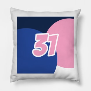 Esteban Ocon Coloured Circles - Driver Number Pillow