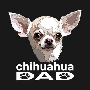 White Chihuahua Dad T-Shirt