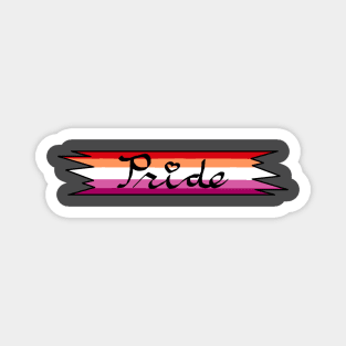 Lesbian Pride Ribbon Magnet