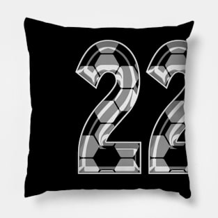 Soccer Number 22 Soccer Jersey #22 Soccer Mom Player Fan Pillow