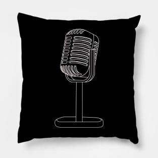 Hand Drawn Microphone Pillow